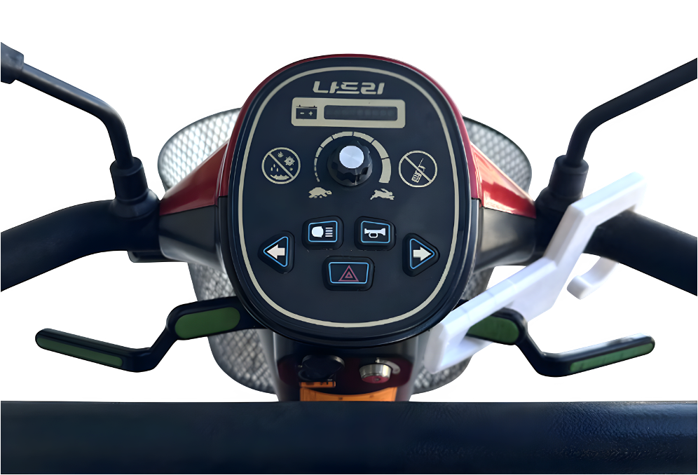 나드리 조작부에 부착된 안심손