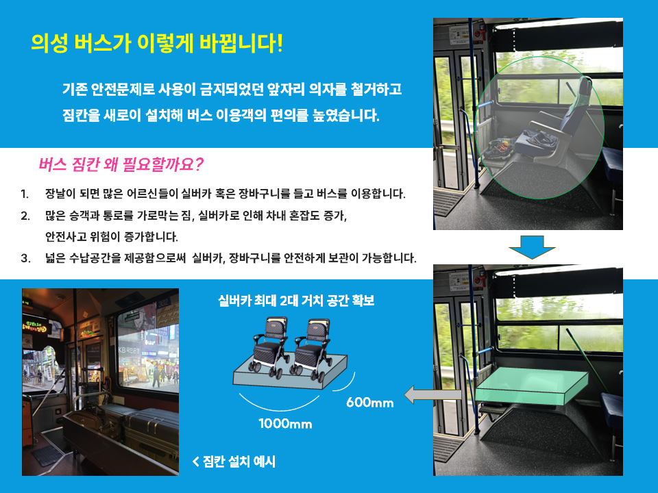 버스 짐칸 개조 시도